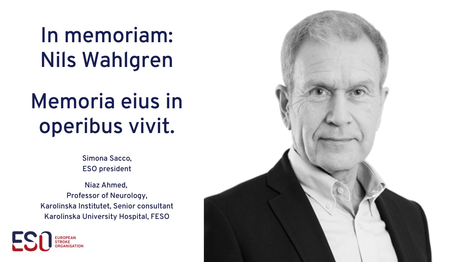 In Memoriam – Professor Emeritus Nils Wahlgren